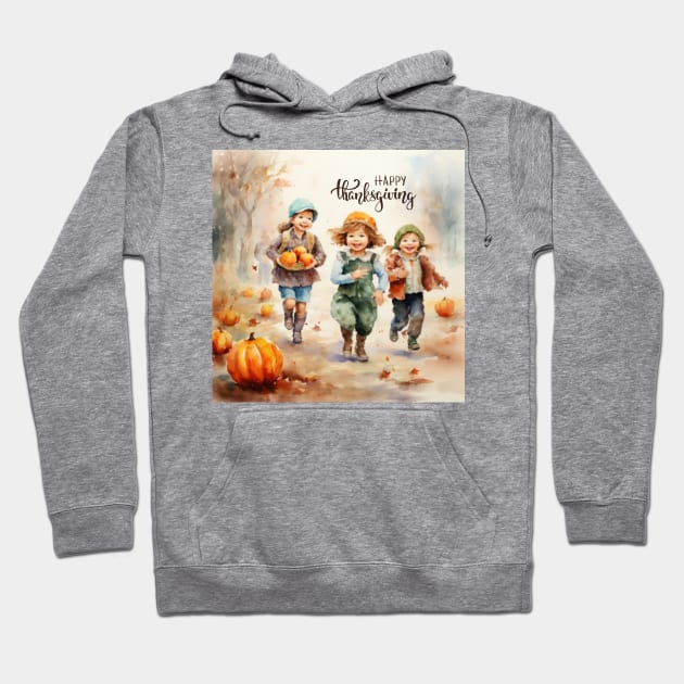 Happy Thanksgiving 1 Hoodie by Lady Su